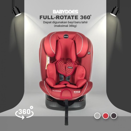 BABYDOES FREE ROTATE 360 ISOFIX CARSEAT – GREY